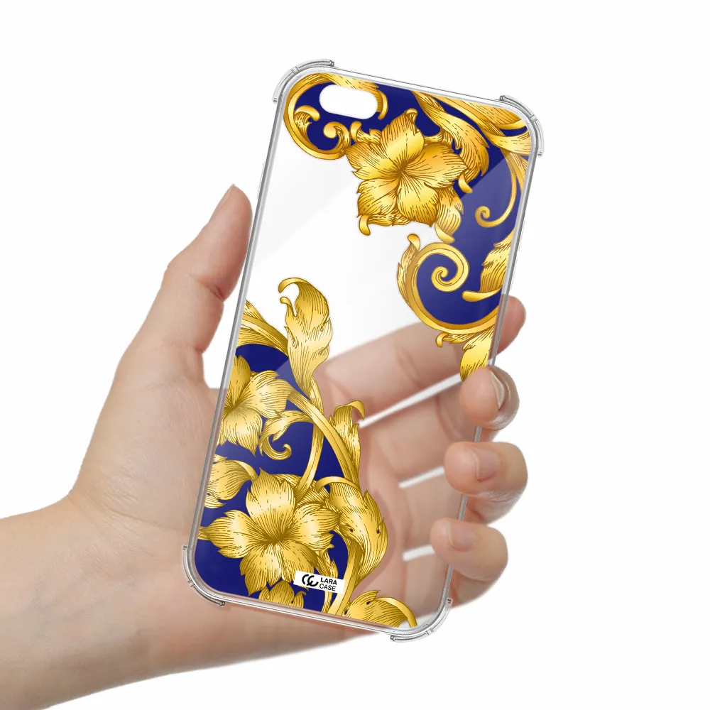 Golden Baroque Apple iPhone 6 plus Clear PC Case