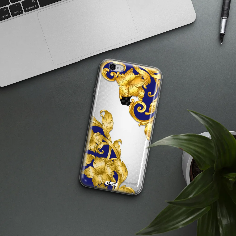 Golden Baroque Apple iPhone 6 plus Clear TPU Case