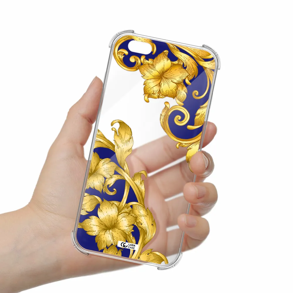 Golden Baroque Apple iPhone 6 s plus Clear PC Case