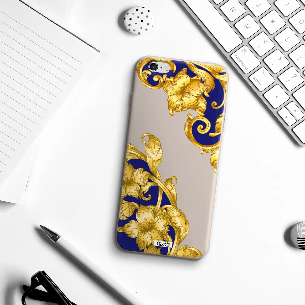 Golden Baroque Apple iPhone 6 s plus Silicone Stone Case