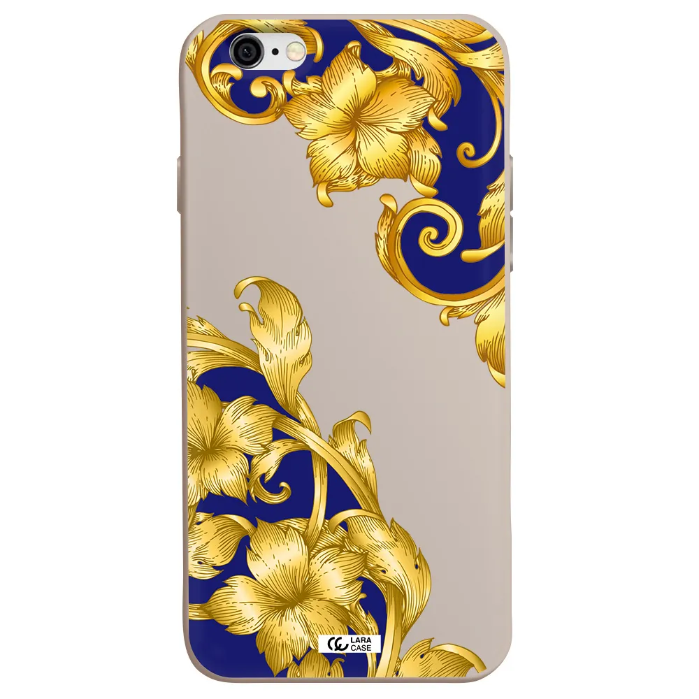 Golden Baroque Apple iPhone 6 Silicone Stone Case