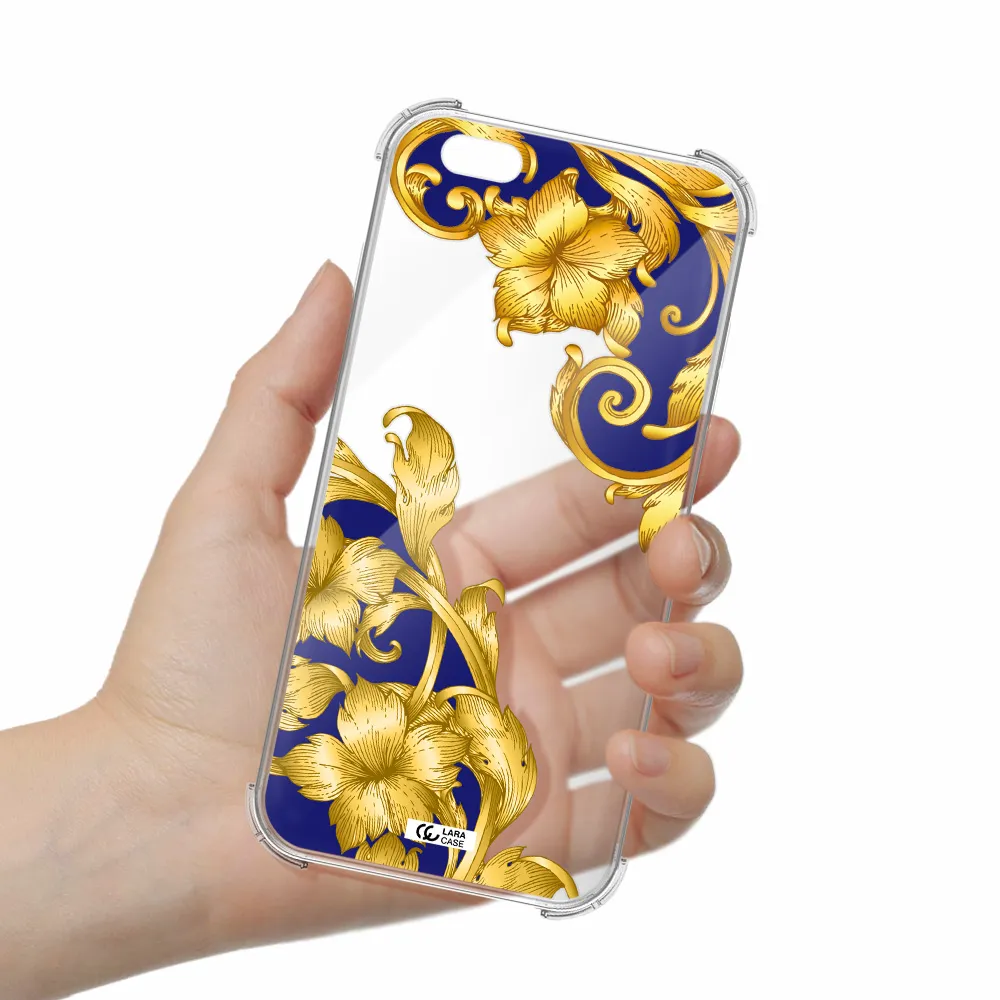 Golden Baroque Apple iPhone 6S Clear PC Case