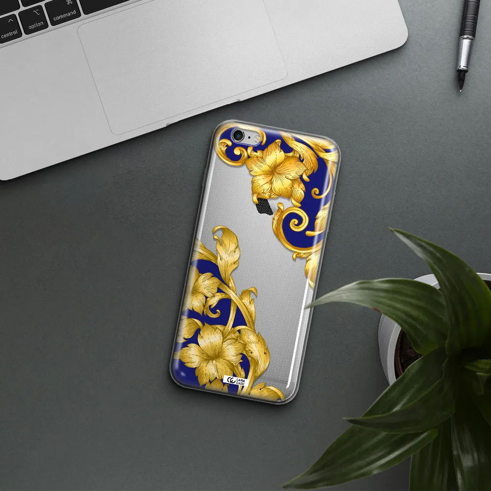 Golden Baroque Apple iPhone 6S Clear TPU Case