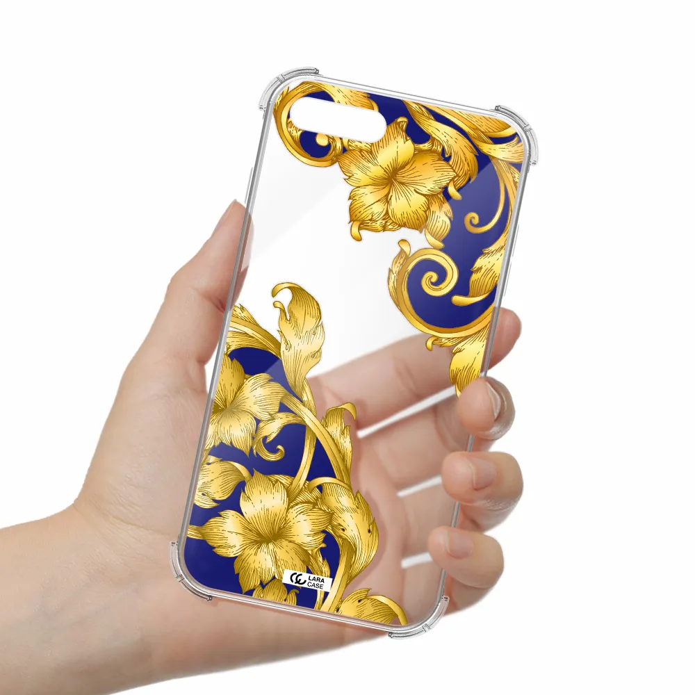Golden Baroque Apple iPhone 7 plus Clear PC Case