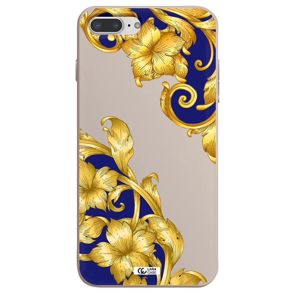 Golden Baroque Apple iPhone 7 plus Silicone Stone Case