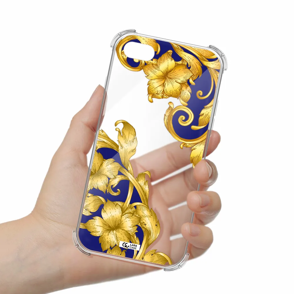 Golden Baroque Apple iPhone 8 Clear PC Case