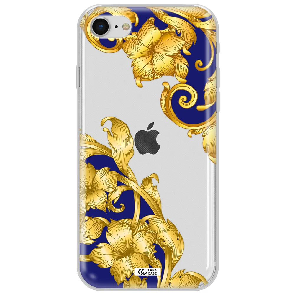 Golden Baroque Apple Iphone Se 2020 Clear Tpu Case