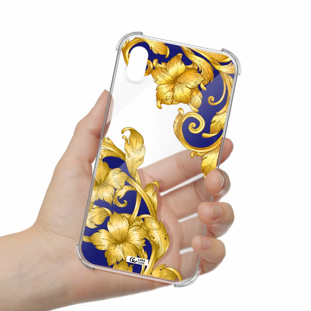 Golden Baroque Apple iPhone XR Clear PC Case