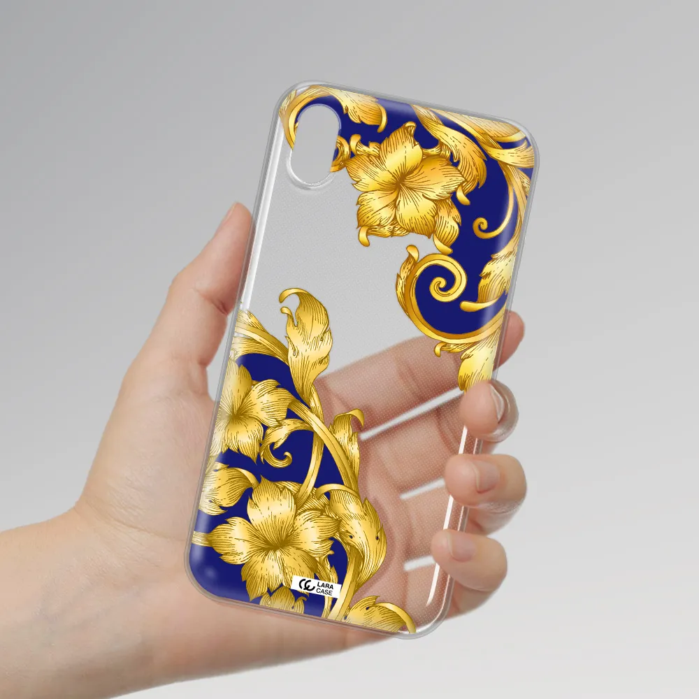 Golden Baroque Apple iPhone XR Clear TPU Case