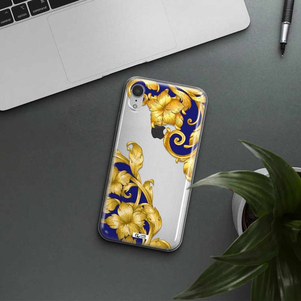 Golden Baroque Apple iPhone XR Clear TPU Case