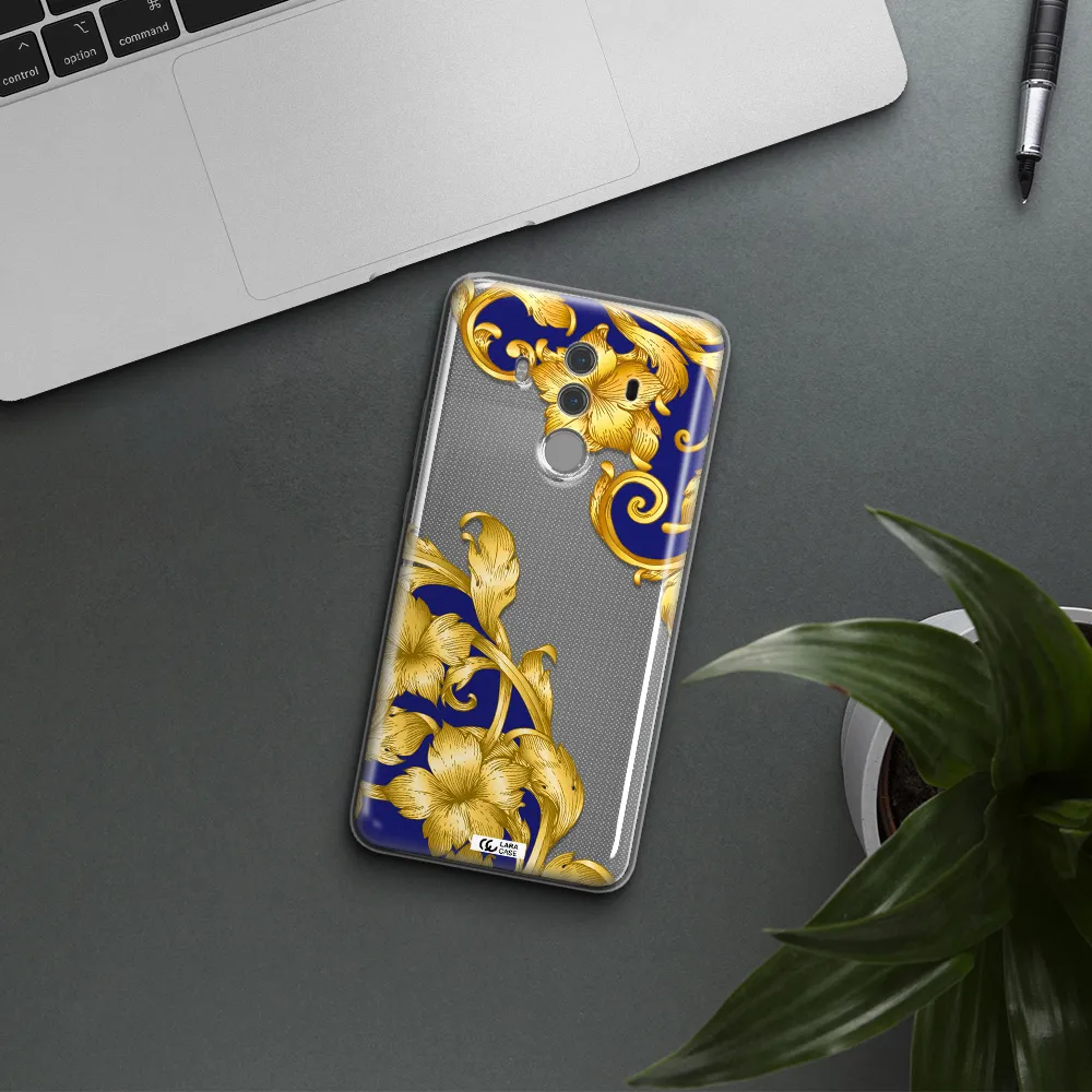 Golden Baroque Huawei Mate 10 Pro Clear TPU Case