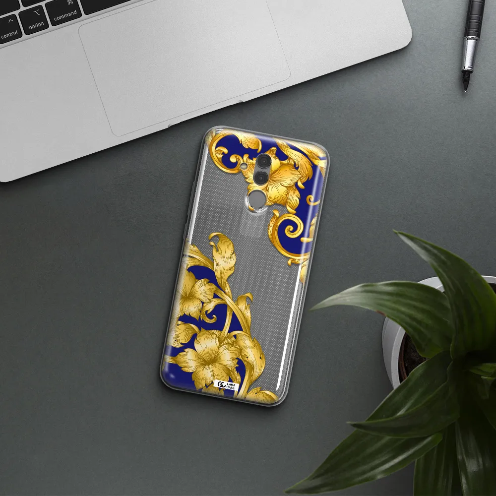 Golden Baroque Huawei Mate 20 Lite Clear TPU Case