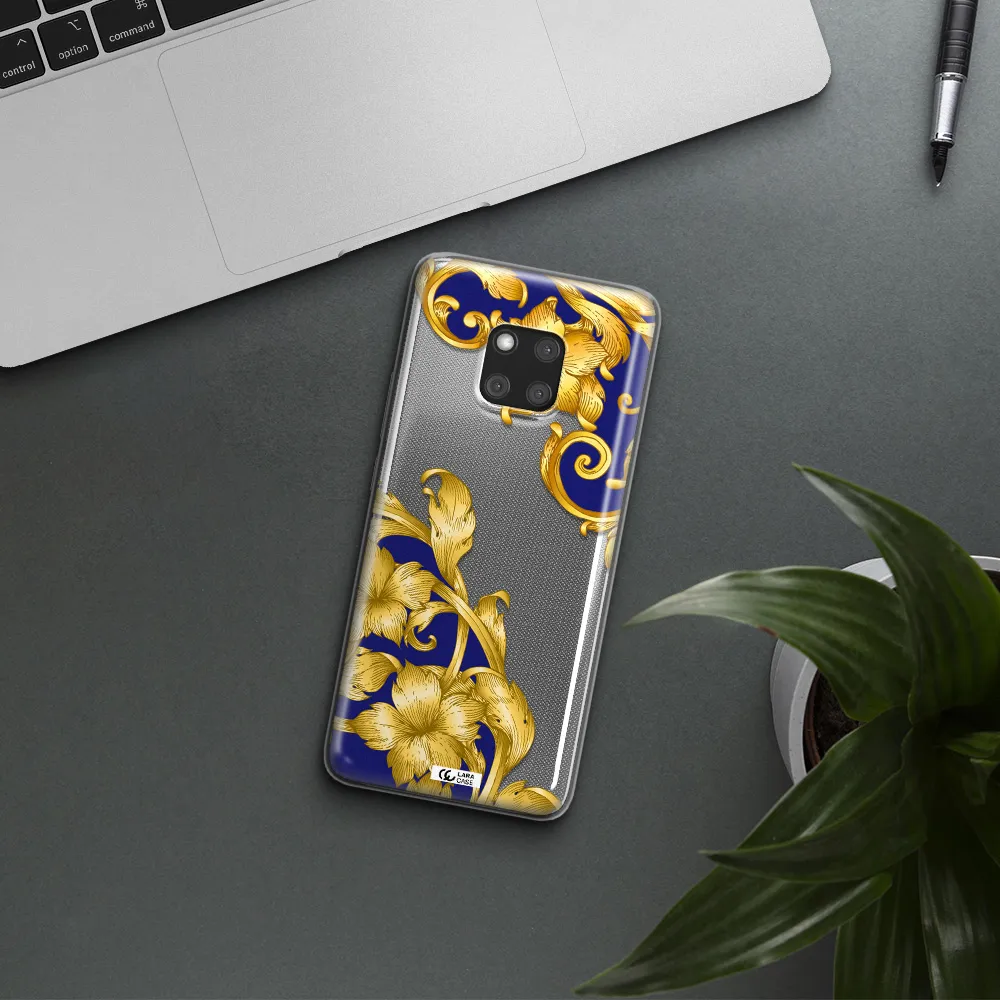 Golden Baroque Huawei Mate 20 Pro Clear TPU Case
