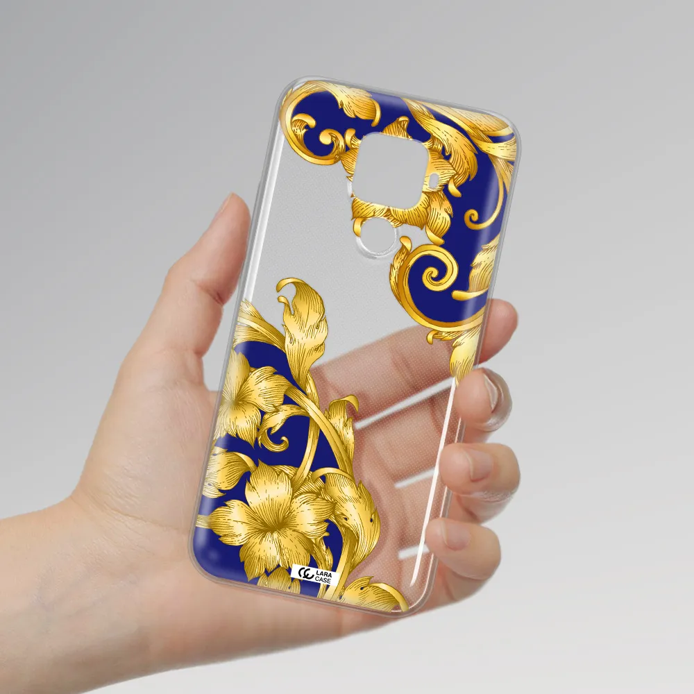 Golden Baroque Huawei Mate 30 Lite Clear TPU Case
