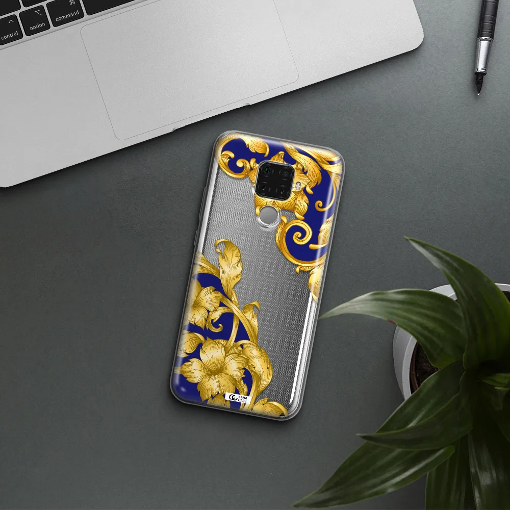 Golden Baroque Huawei Mate 30 Lite Clear TPU Case