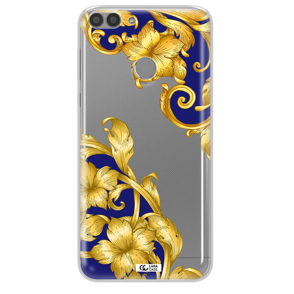 Golden Baroque Huawei P Smart 2017 Clear TPU Case