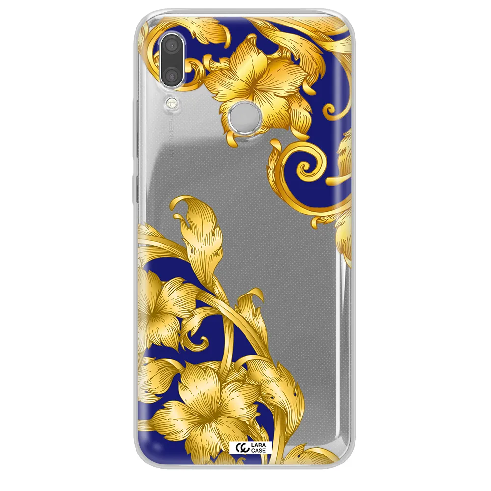 Golden Baroque Huawei P Smart 2019 Clear TPU Case