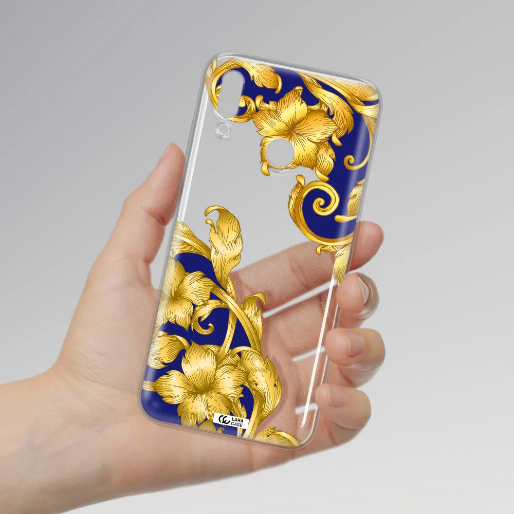 Golden Baroque Huawei P Smart 2019 Clear TPU Case