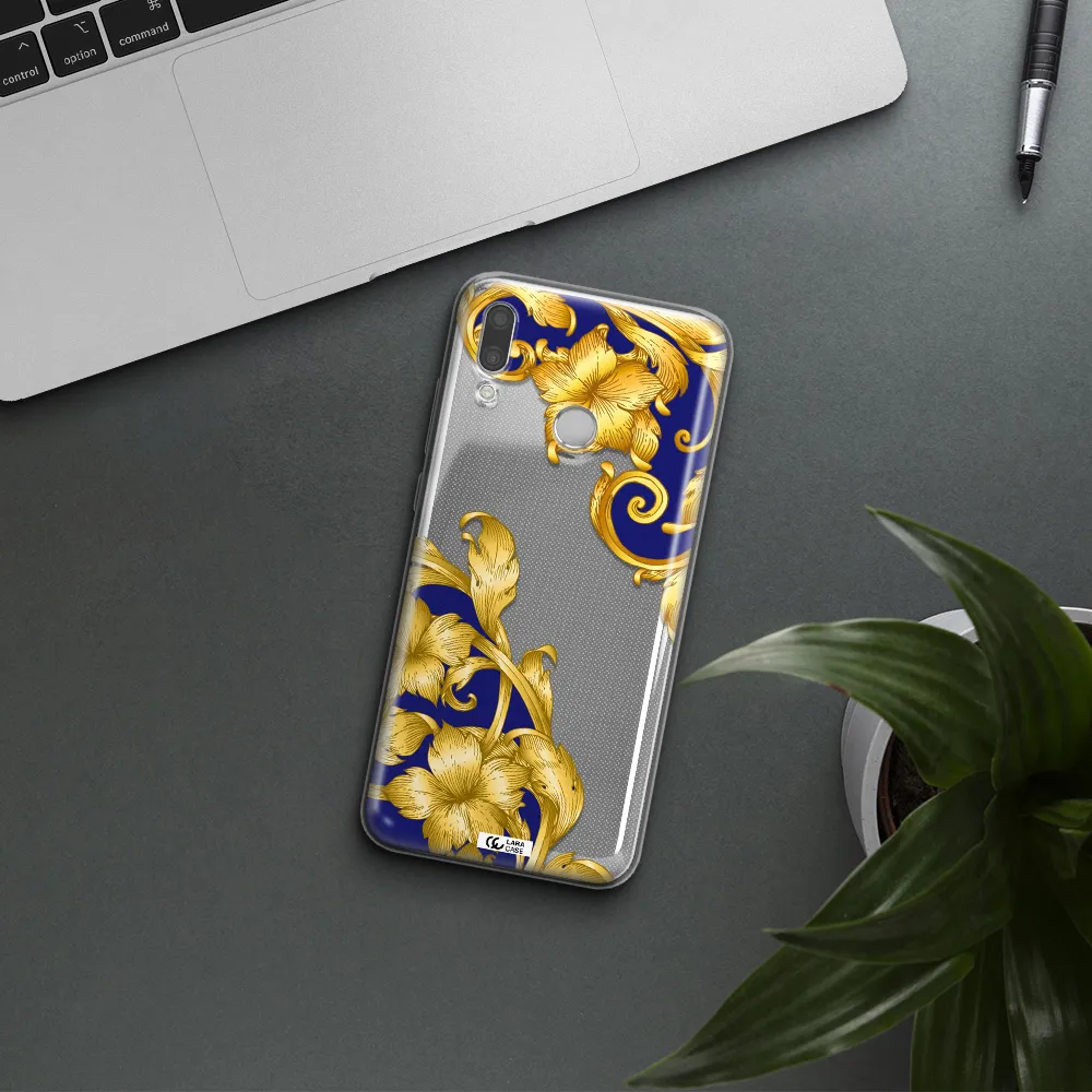 Golden Baroque Huawei P Smart 2019 Clear TPU Case