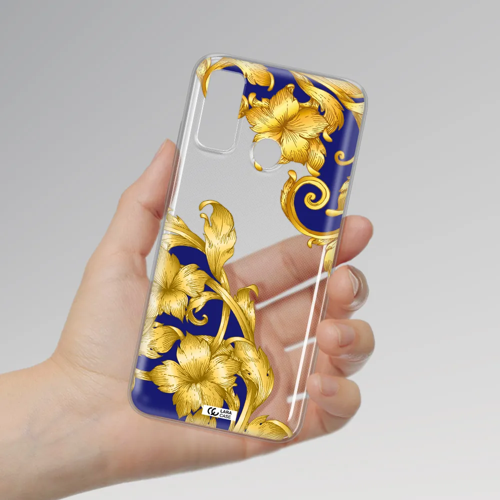 Golden Baroque Huawei P Smart 2020 Clear TPU Case
