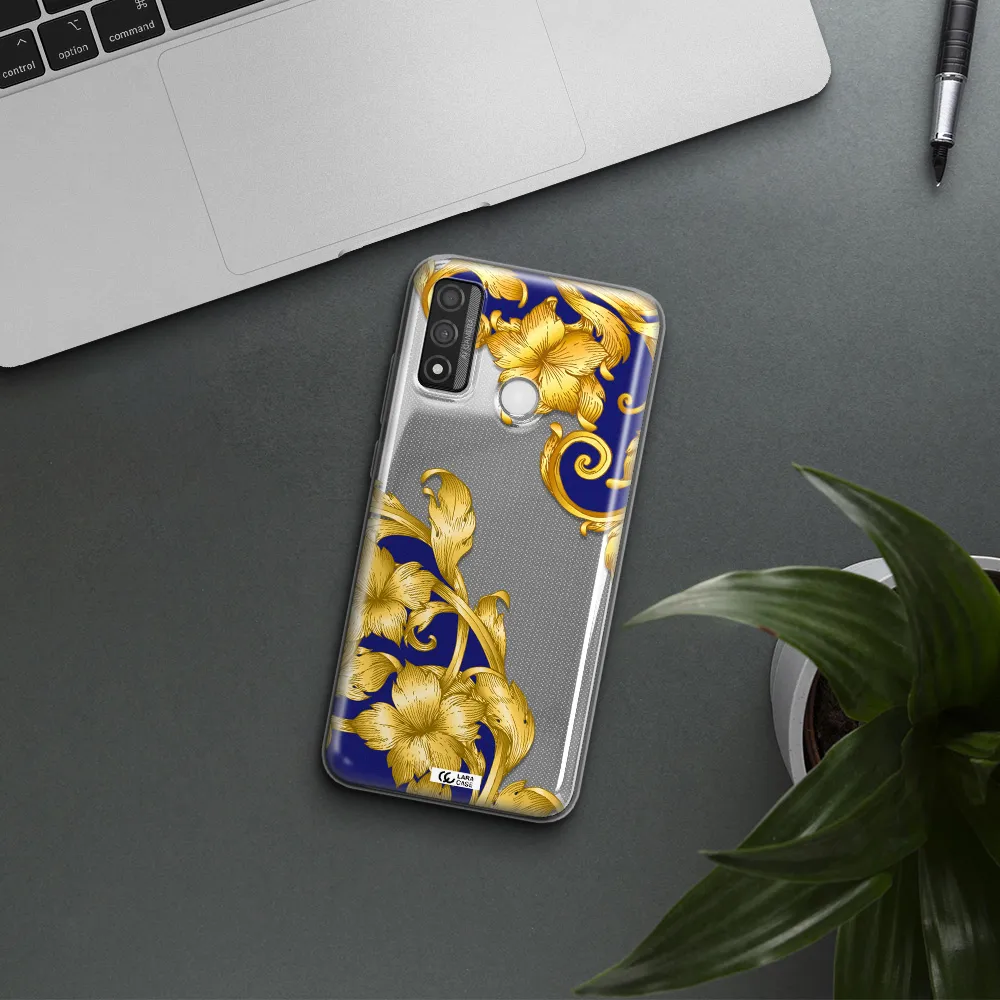 Golden Baroque Huawei P Smart 2020 Clear TPU Case