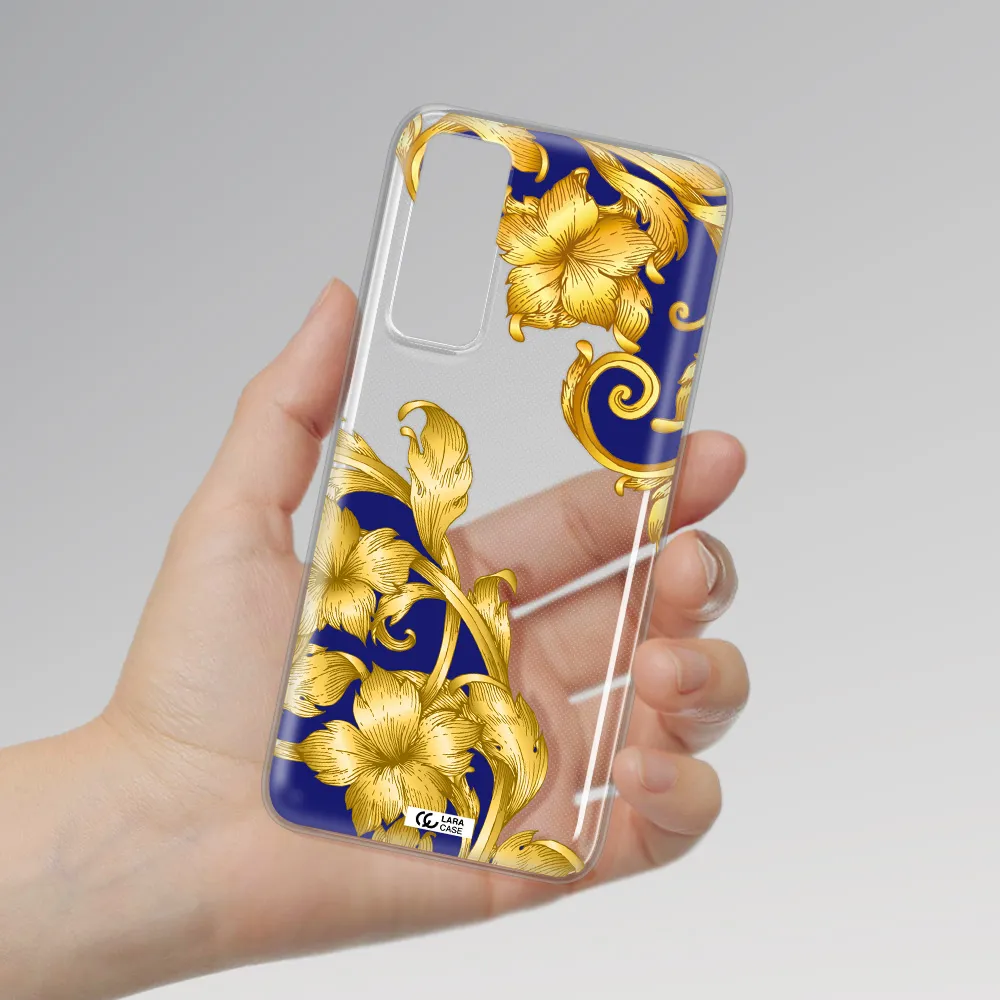 Golden Baroque Huawei P Smart 2021 Clear TPU Case