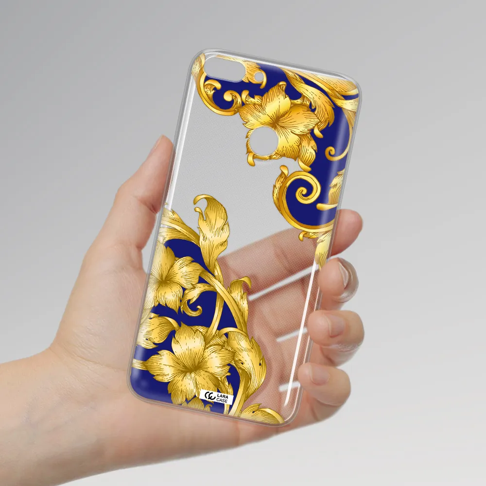 Golden Baroque Huawei P Smart Clear TPU Case