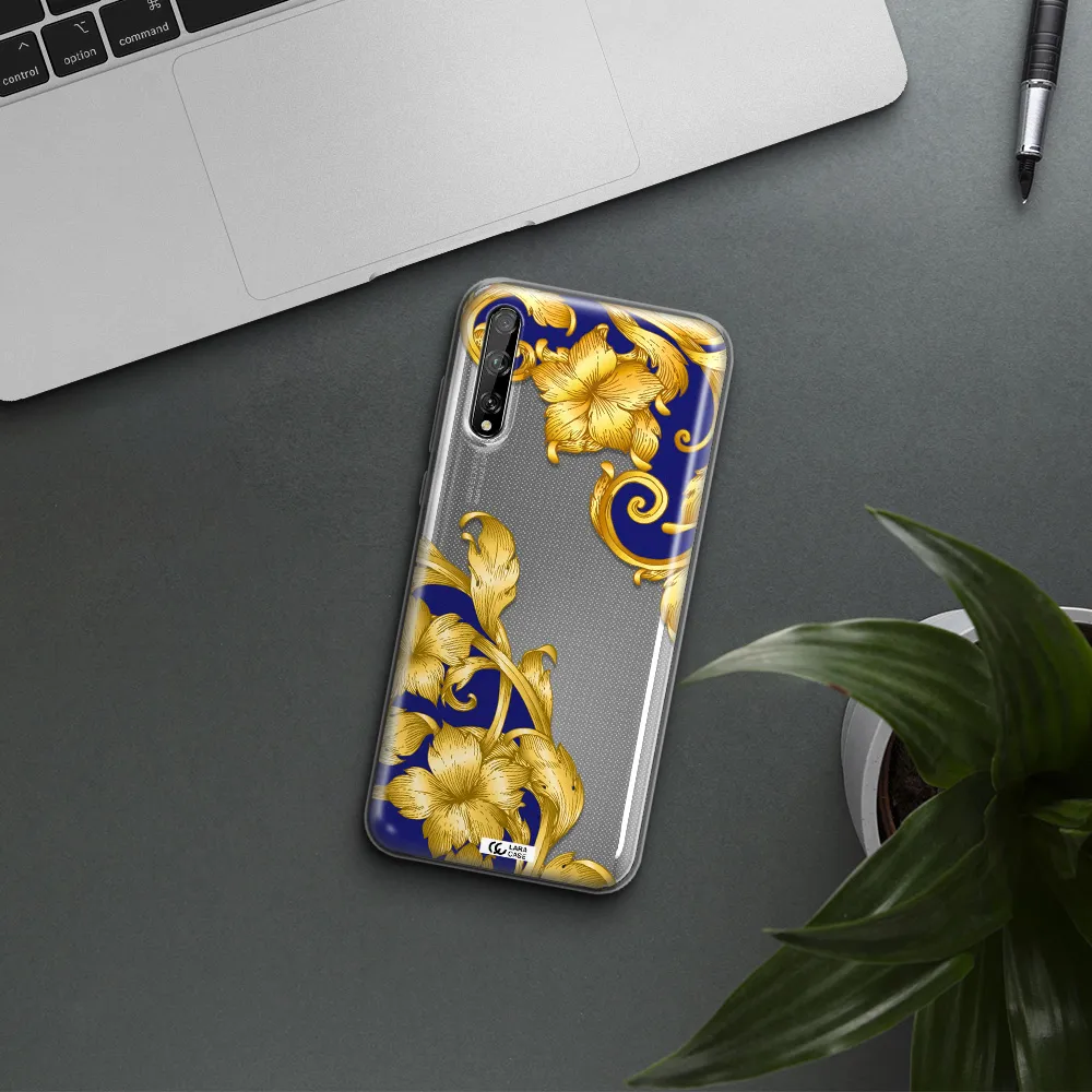 Golden Baroque Huawei P Smart S Clear TPU Case