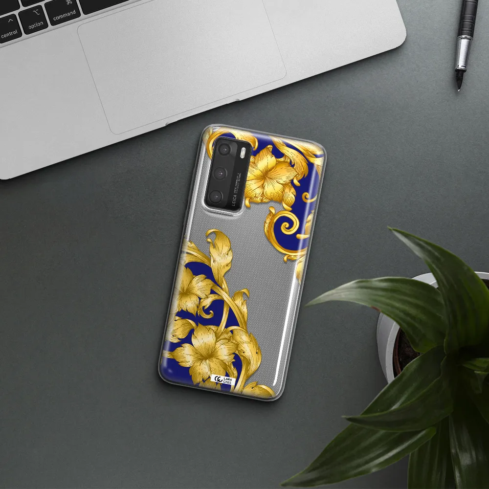 Golden Baroque Huawei P40 Clear TPU Case