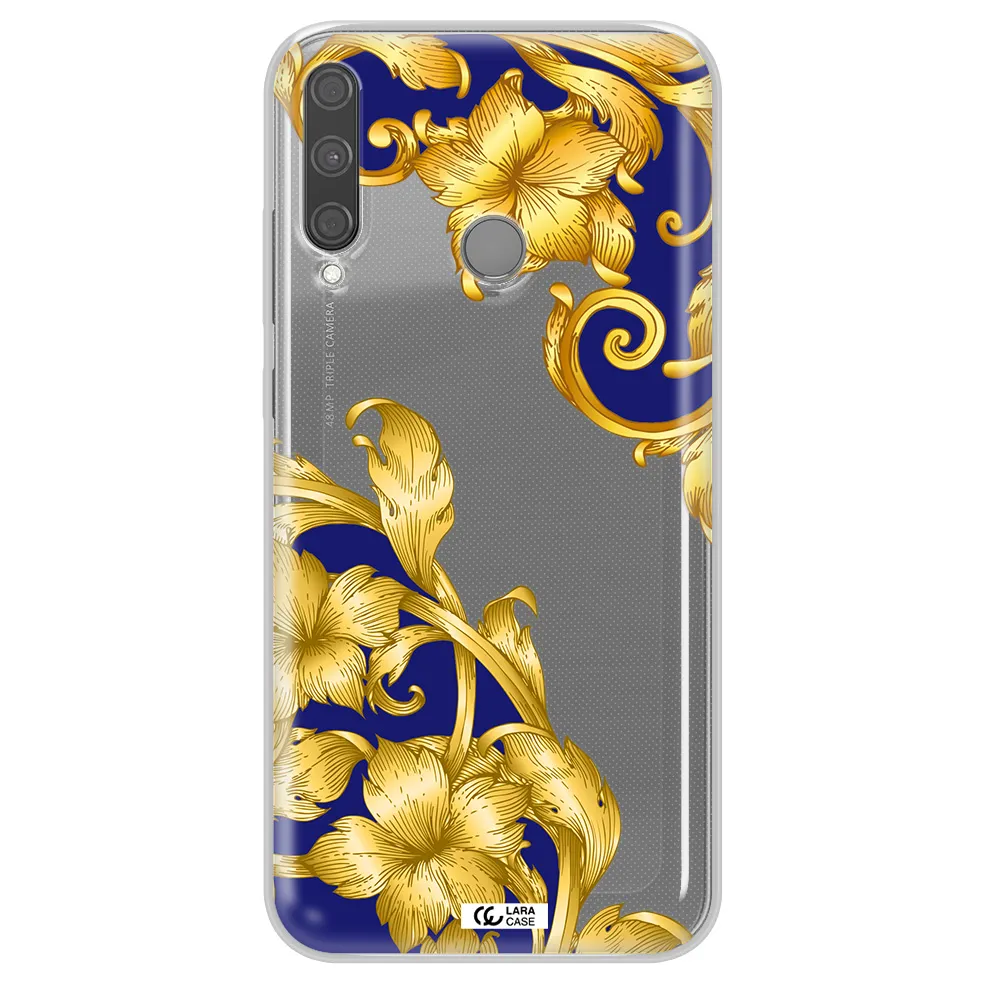 Golden Baroque Huawei P40 Lite E Clear TPU Case