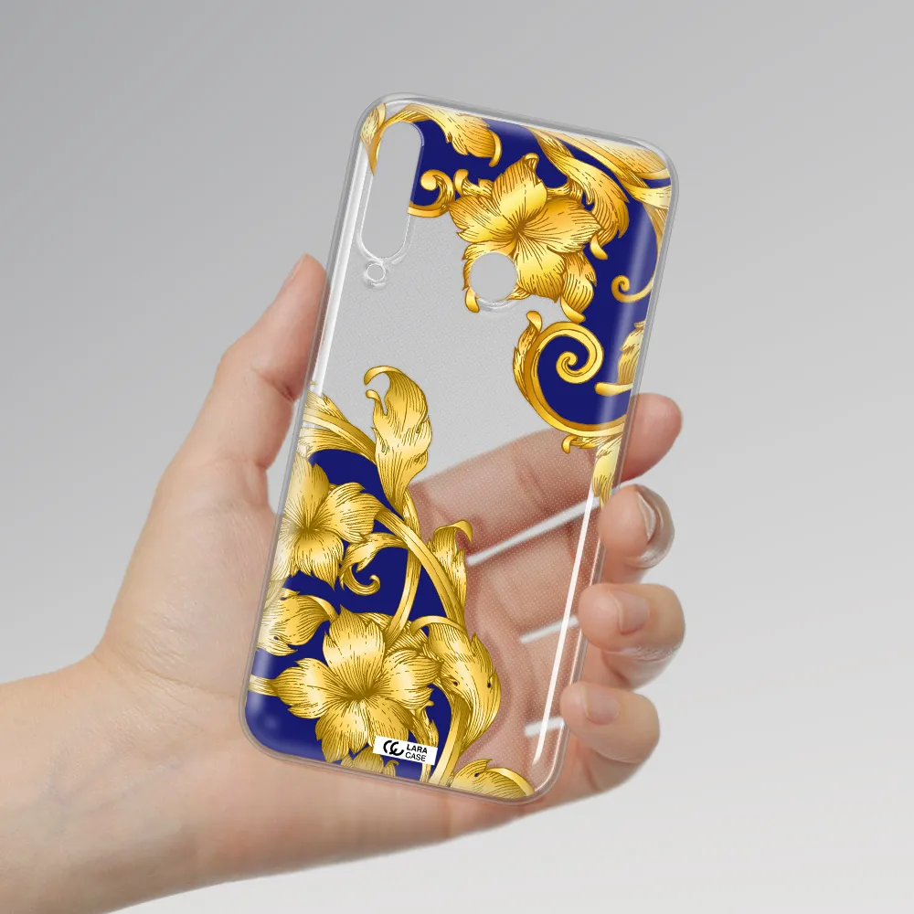 Golden Baroque Huawei P40 Lite E Clear TPU Case