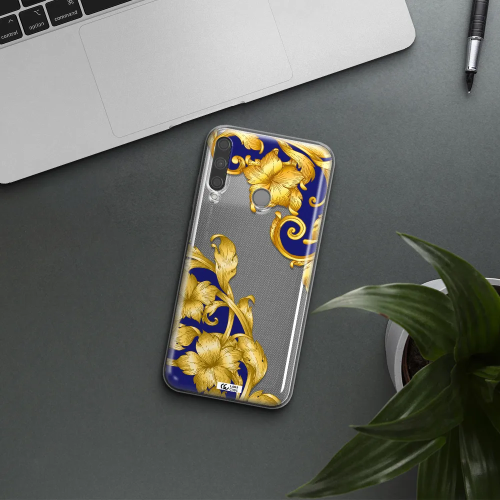 Golden Baroque Huawei P40 Lite E Clear TPU Case