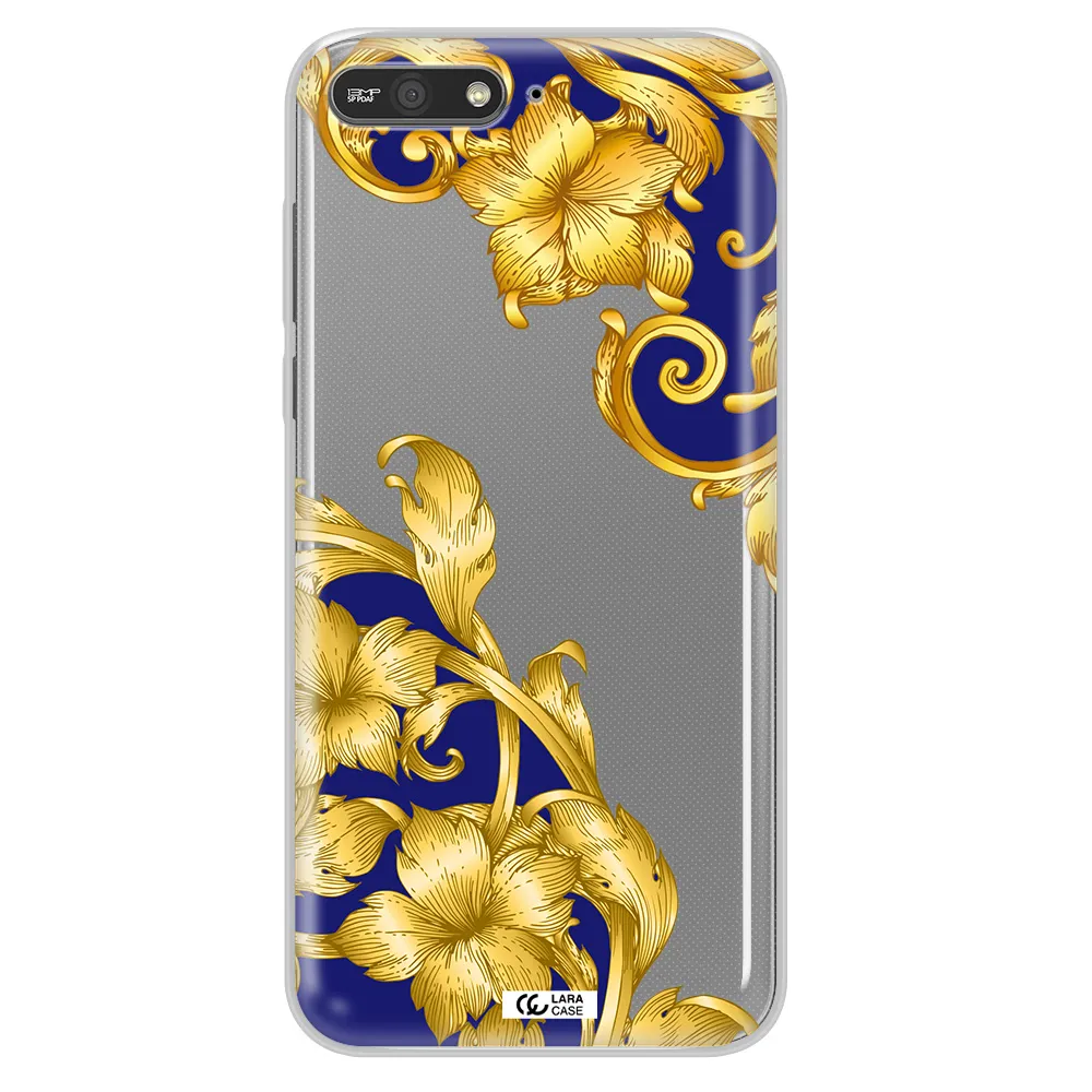 Golden Baroque Huawei Y6 2018 Clear TPU Case