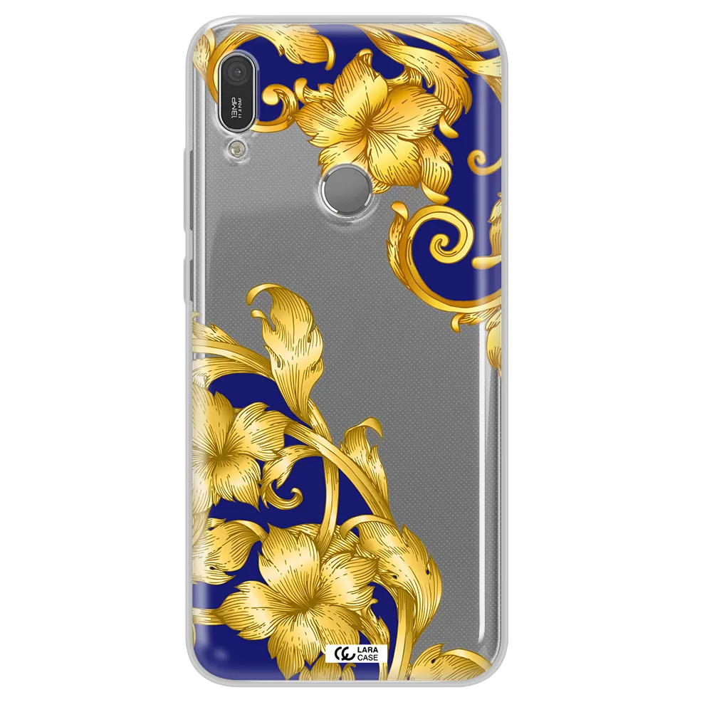 Golden Baroque Huawei Y6 2019 Clear TPU Case