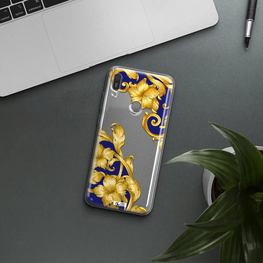 Golden Baroque Huawei Y6 2019 Clear TPU Case