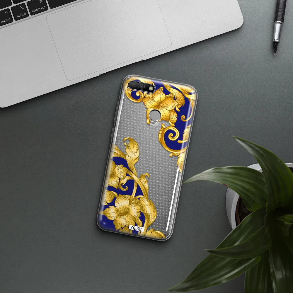 Golden Baroque Huawei Y6 Prime 2018 Clear TPU Case