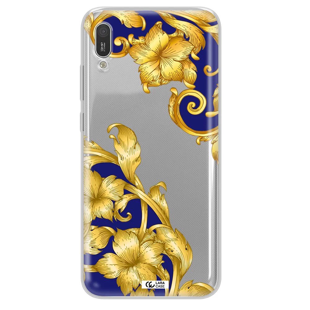 Golden Baroque Huawei Y6 Pro 2019 Clear TPU Case