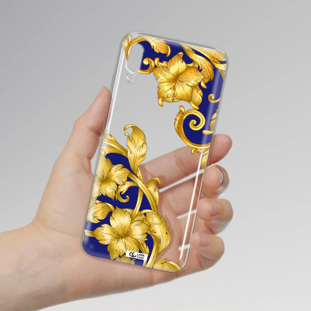 Golden Baroque Huawei Y6 Pro 2019 Clear TPU Case