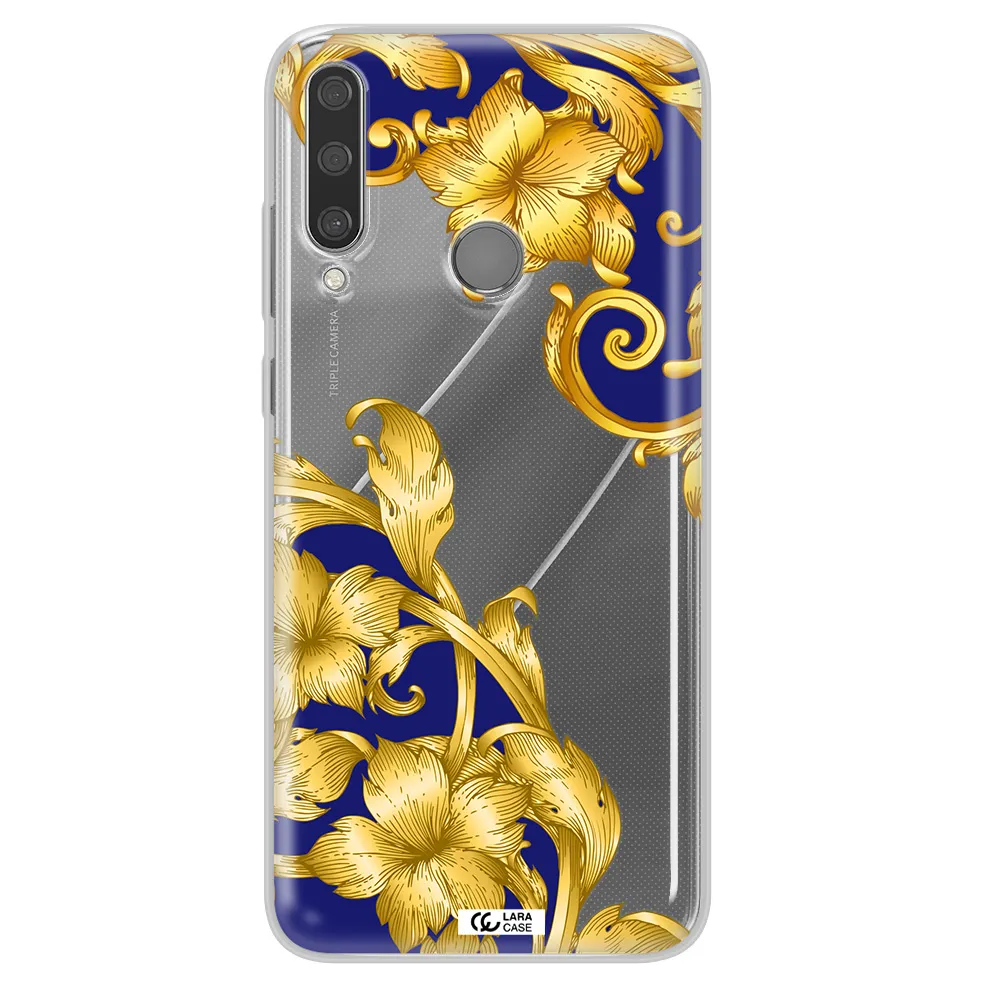 Golden Baroque Huawei Y6P Clear TPU Case