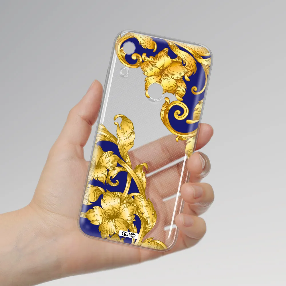Golden Baroque Huawei Y6S Clear TPU Case
