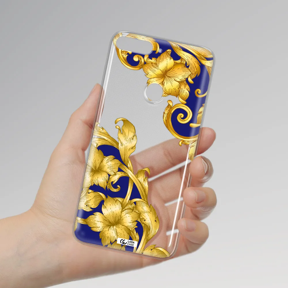 Golden Baroque Huawei Y7 Prime 2018 Clear TPU Case