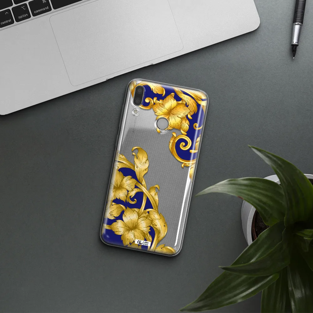 Golden Baroque Huawei Y9 2019 Clear TPU Case