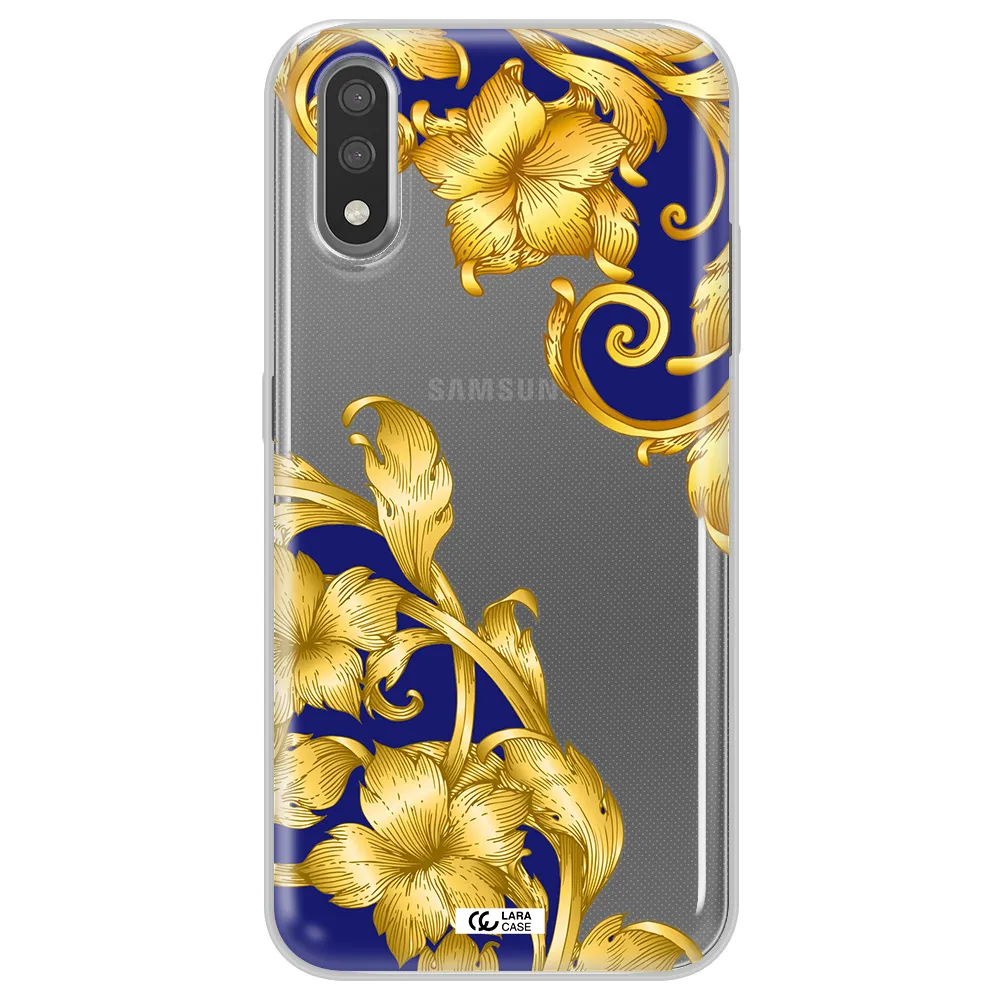 Golden Baroque Samsung A01 Clear TPU Case