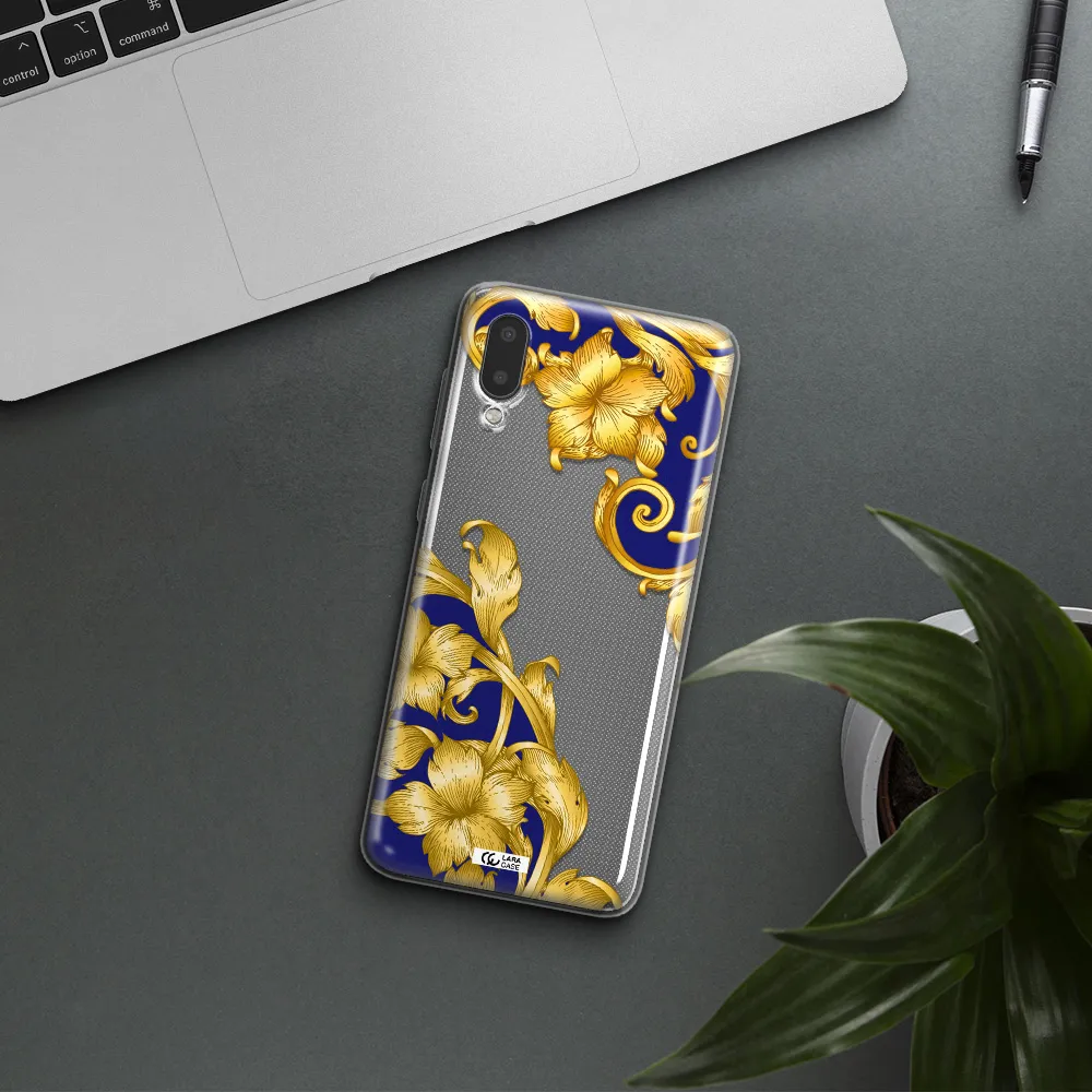 Golden Baroque Samsung A02 Clear TPU Case