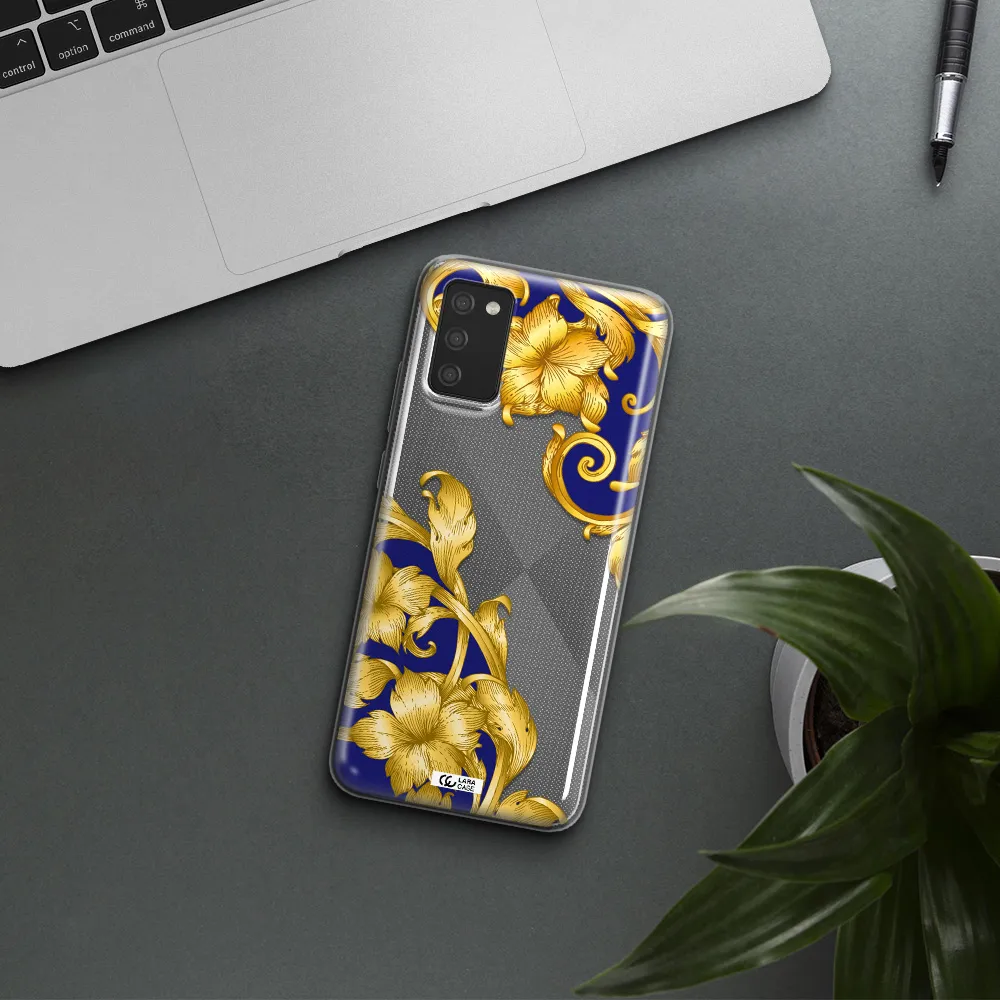 Golden Baroque Samsung A02S Clear TPU Case