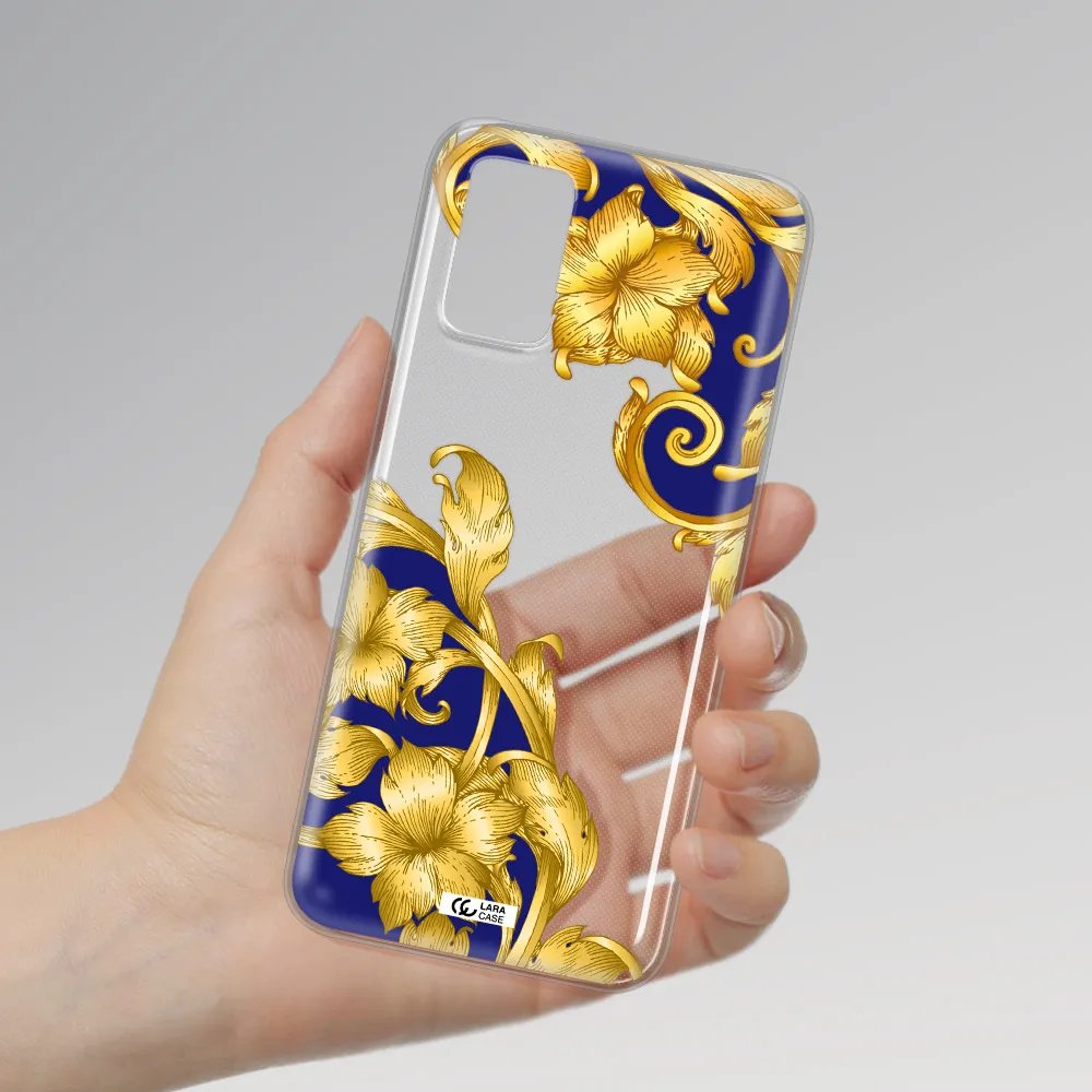 Golden Baroque Samsung A03S Clear TPU Case