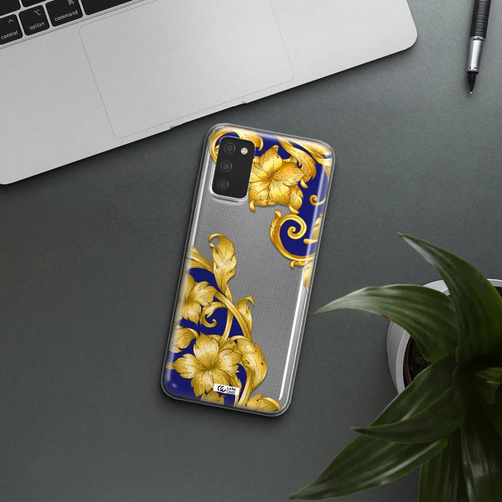 Golden Baroque Samsung A03S Clear TPU Case
