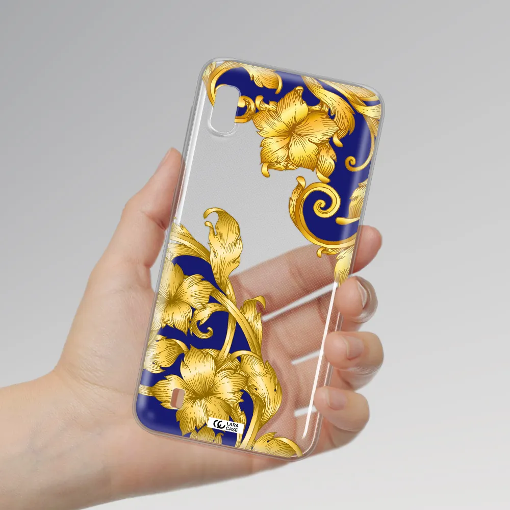 Golden Baroque Samsung A10 Clear TPU Case