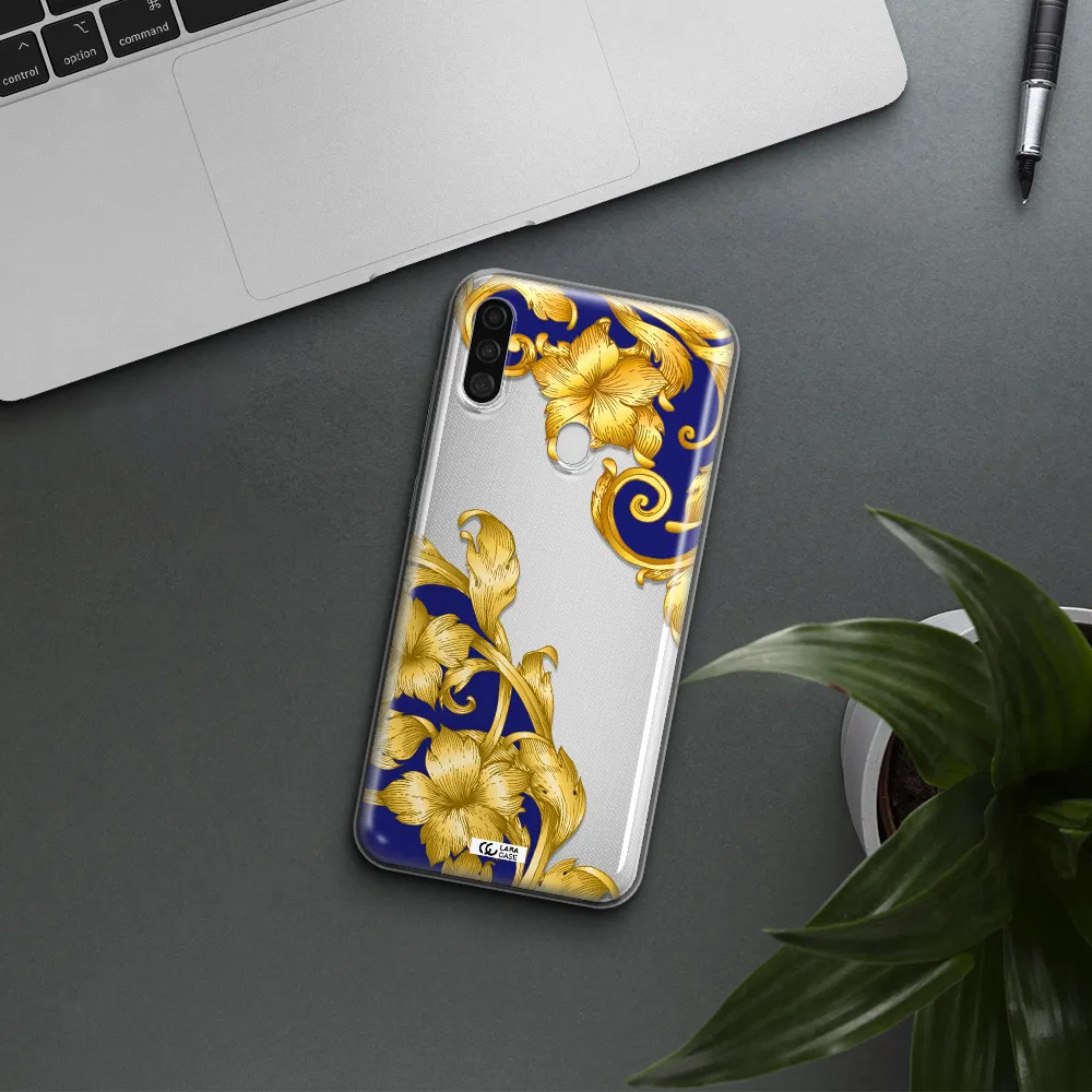 Golden Baroque Samsung A11 Clear TPU Case