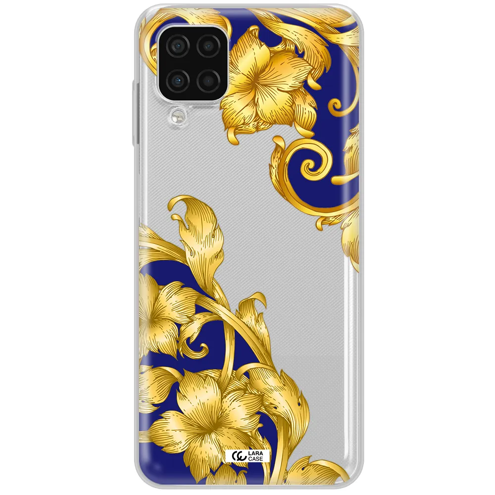 Golden Baroque Samsung A12 4g Clear TPU Case